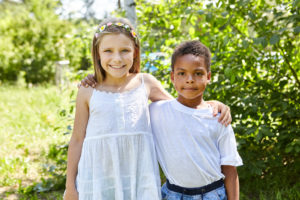 Girl,And,African,Boy,As,A,Friend,And,Foster,Child